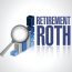 retirement roth business under review concept illustration design over a white background